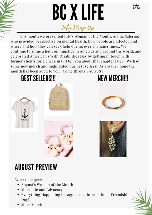 JULY WRAP UP